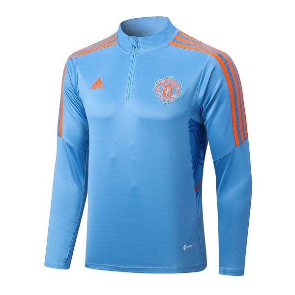 Trainings-Sweatshirt Manchester United Top 2023 Blau